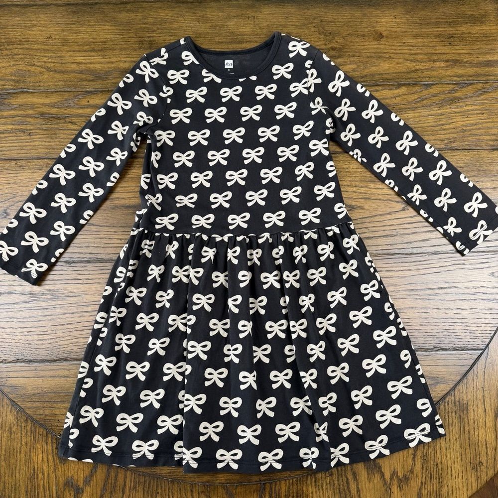 Tea Collection Black Bow Dress